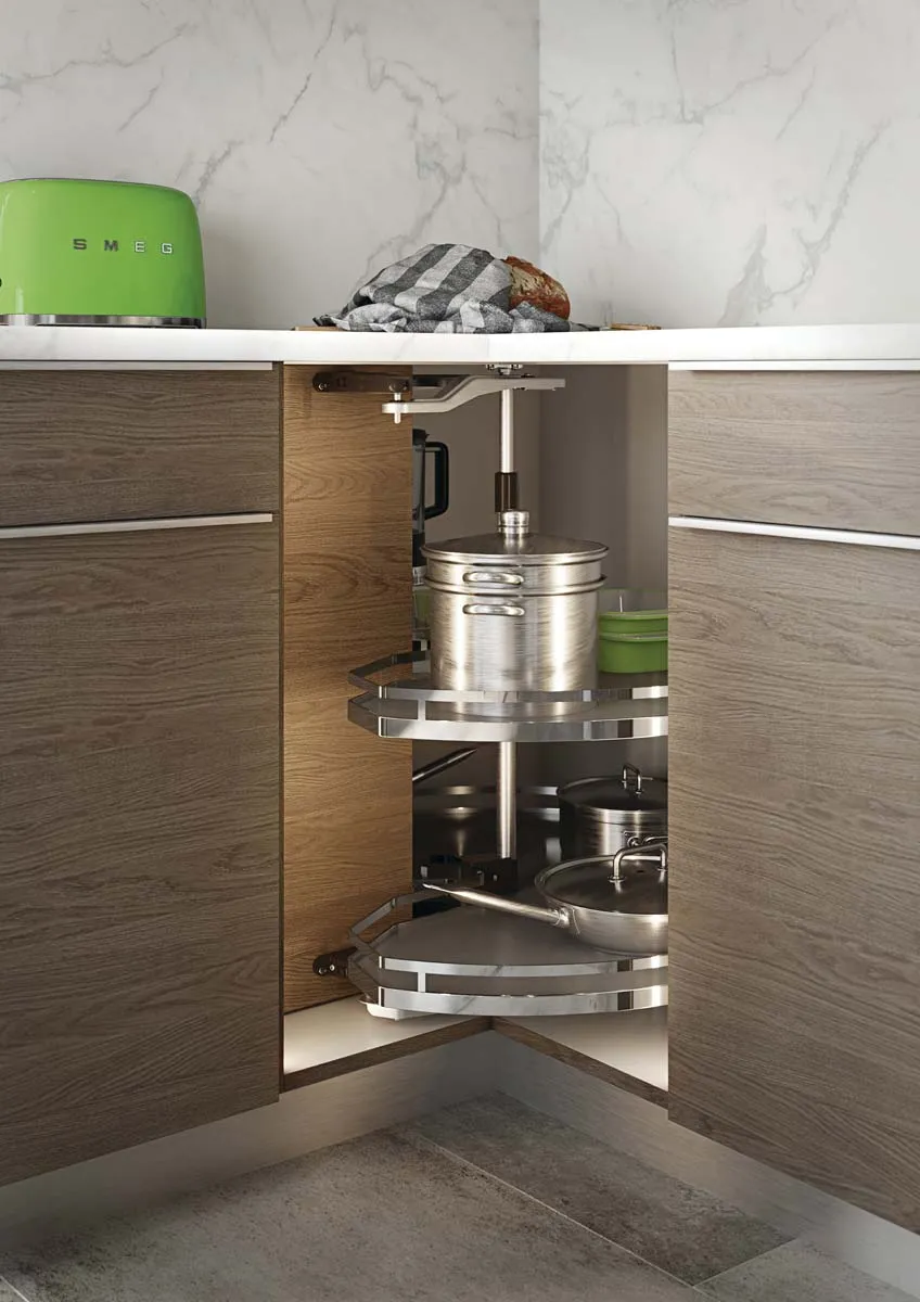 Effortless Corner Storage: REVO Carousel